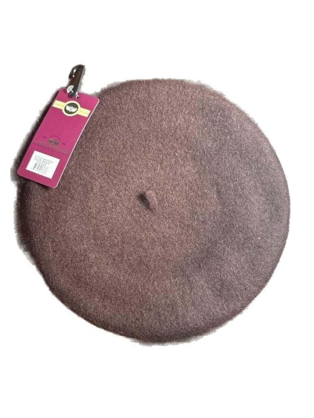 Angela & William Pure Wool French Beret Hat - Brown Style #WW004